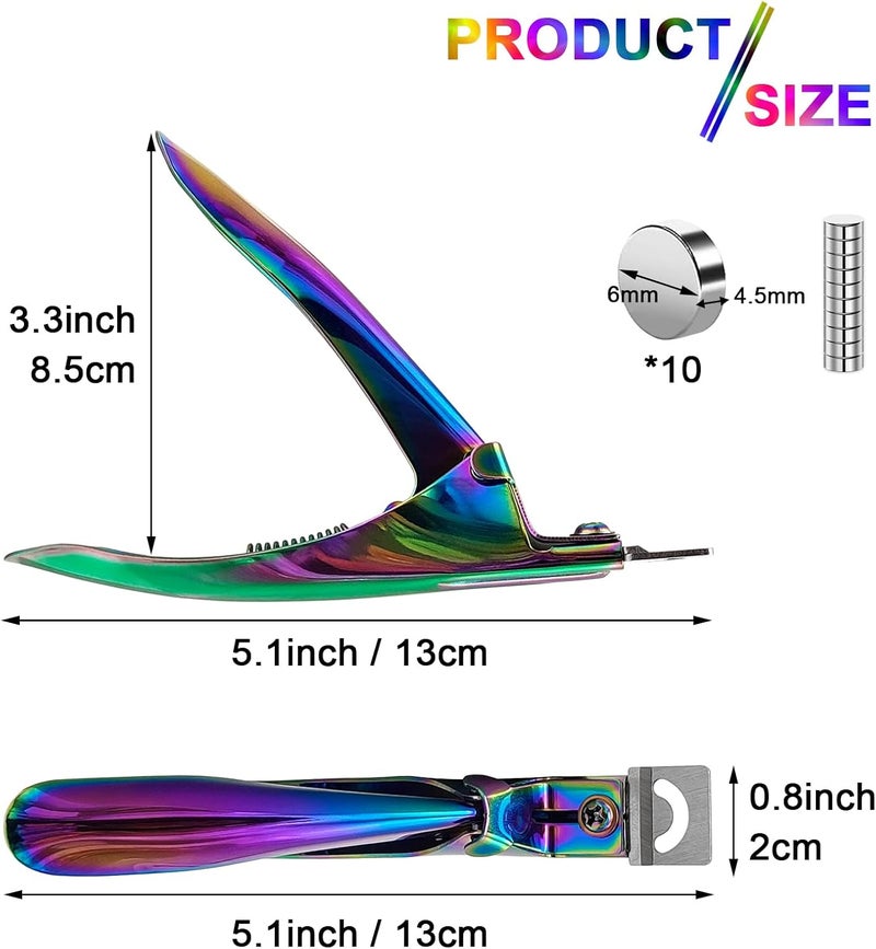 Scartink Acrylic Nail Cutter with Magnet Sizer - Image 2